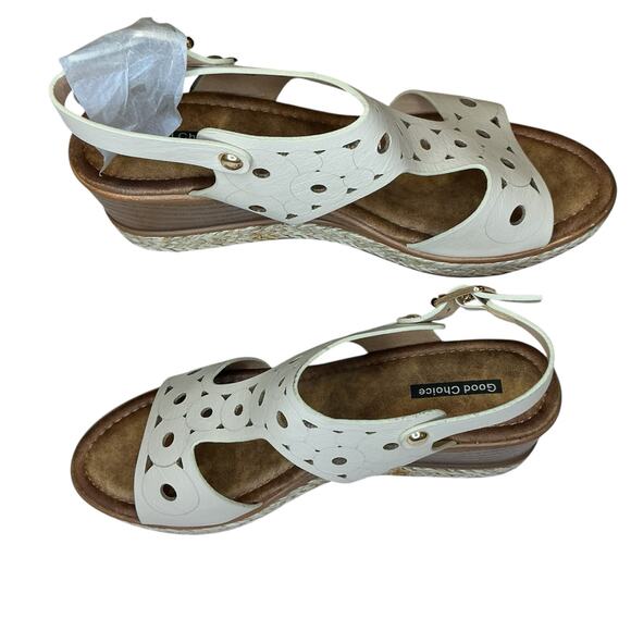 Good Choice Sandra Cream Cutout Slingback Sandals Women’s Size 7.5 NIB - Picture 5 of 7